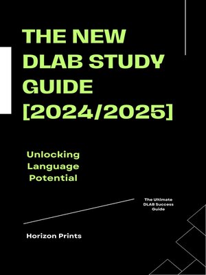 cover image of THE NEW DLAB STUDY GUIDE [2024/2025]